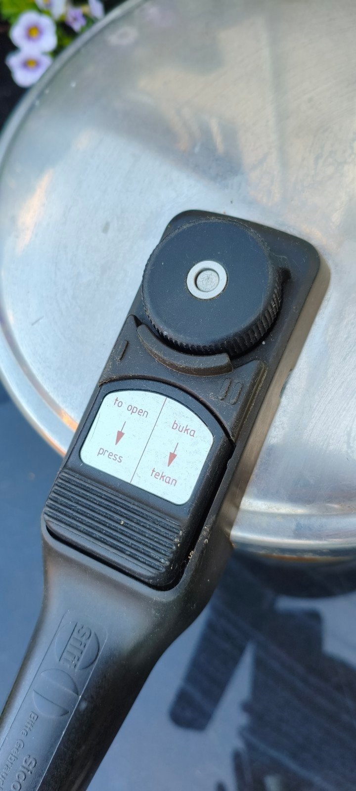 Grote Snelkookpan Sicomatic - Made in Germany, Snelkookpan, Gebruikt, Verzenden, Rvs