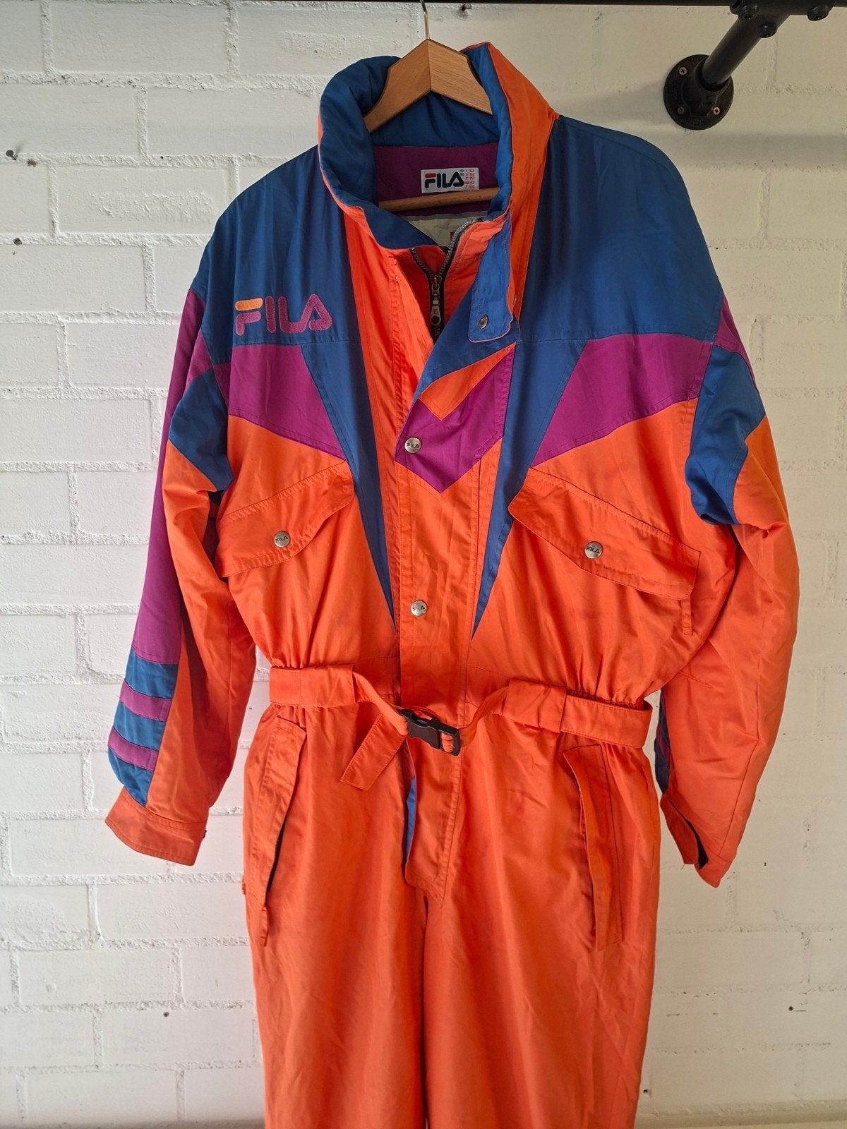Vintage skipak 52/XL Fila fout après-ski klunen carnaval, Overige merken, 160 tot 180 cm, Ophalen of Verzenden, Zo goed als nieuw