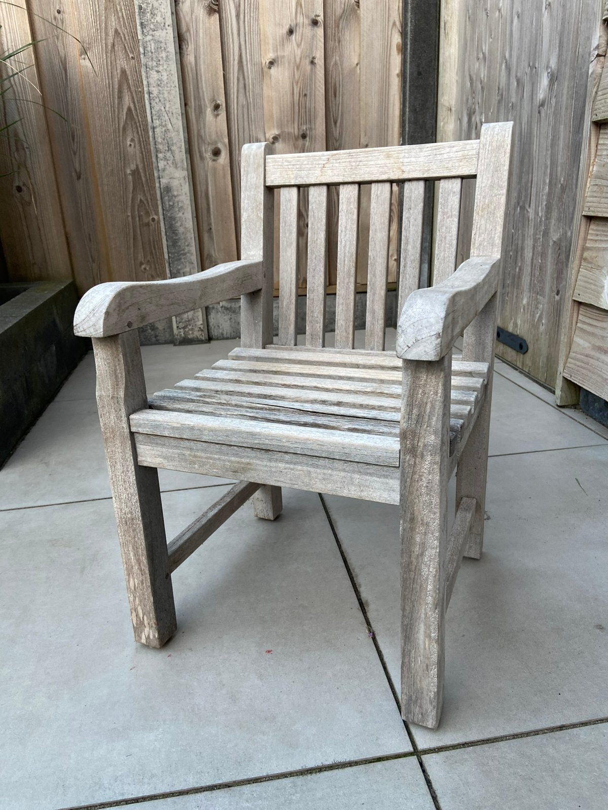 Kinder tuinstoel 35x40x56 cm teakhout, Ophalen, Gebruikt, Hout
