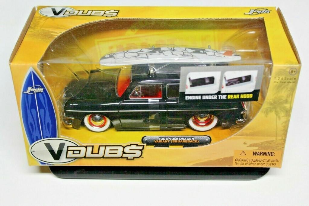 1965 Volkswagen 1500 Squareback - Jada - 1:24, Hobby en Vrije tijd, Ophalen of Verzenden, Zo goed als nieuw, Auto, Jada