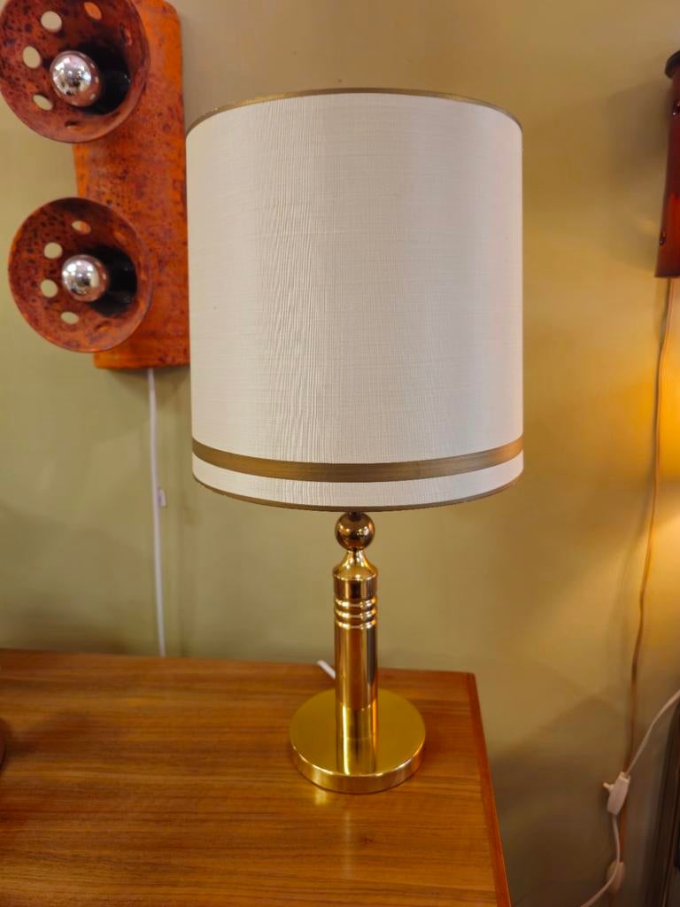 Vintage Messing Tafellamp Bureaulamp Lamp, Ophalen of Verzenden, Nvt, Minder dan 50 cm, Nvt