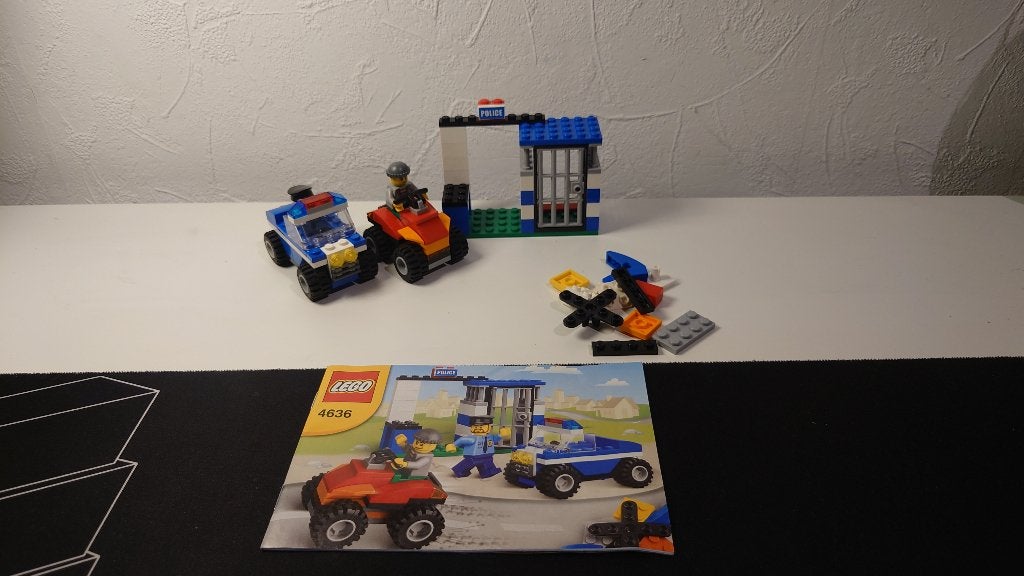 Lego Basic 4636 Police Building Set, Gebruikt, Overige thema's, Lego, Ophalen of Verzenden