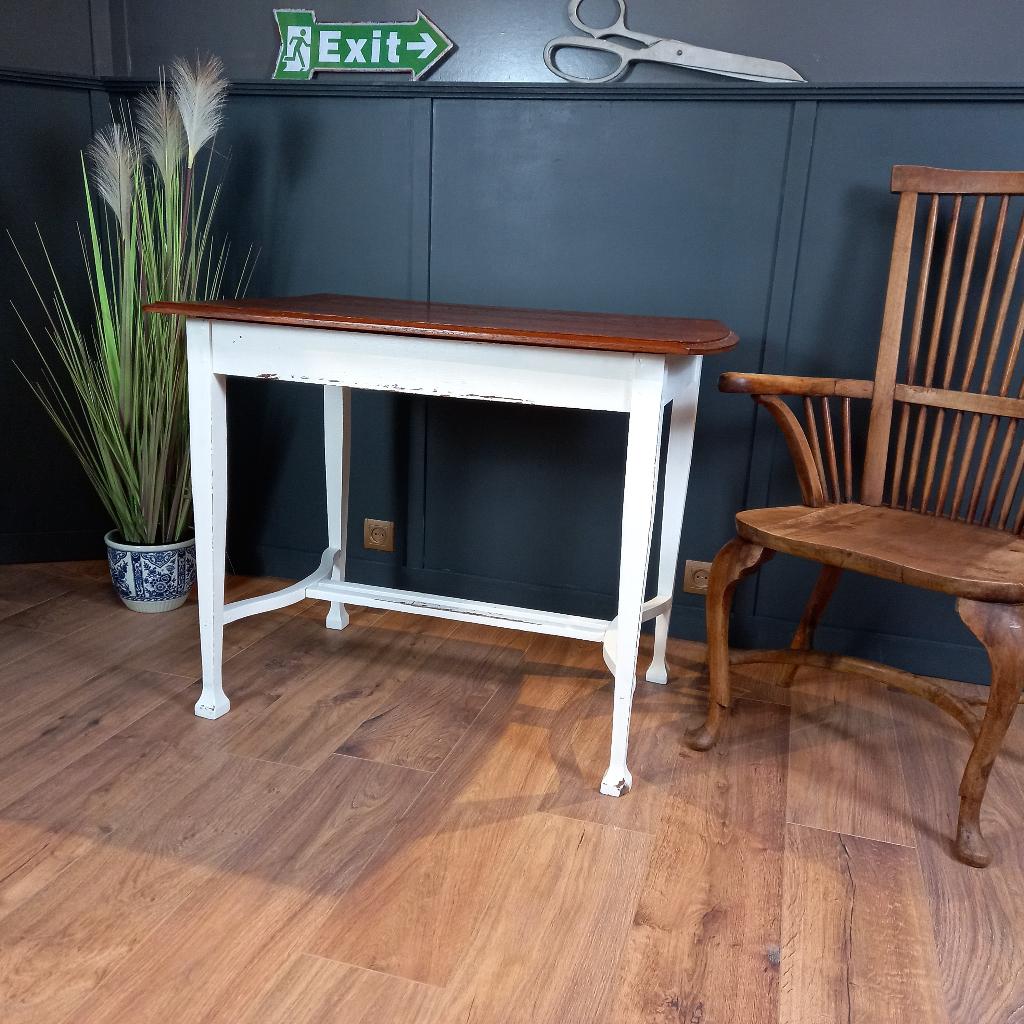 Antieke Engelse dairry table, Gebruikt, 100 tot 150 cm, Eikenhout, Rechthoekig