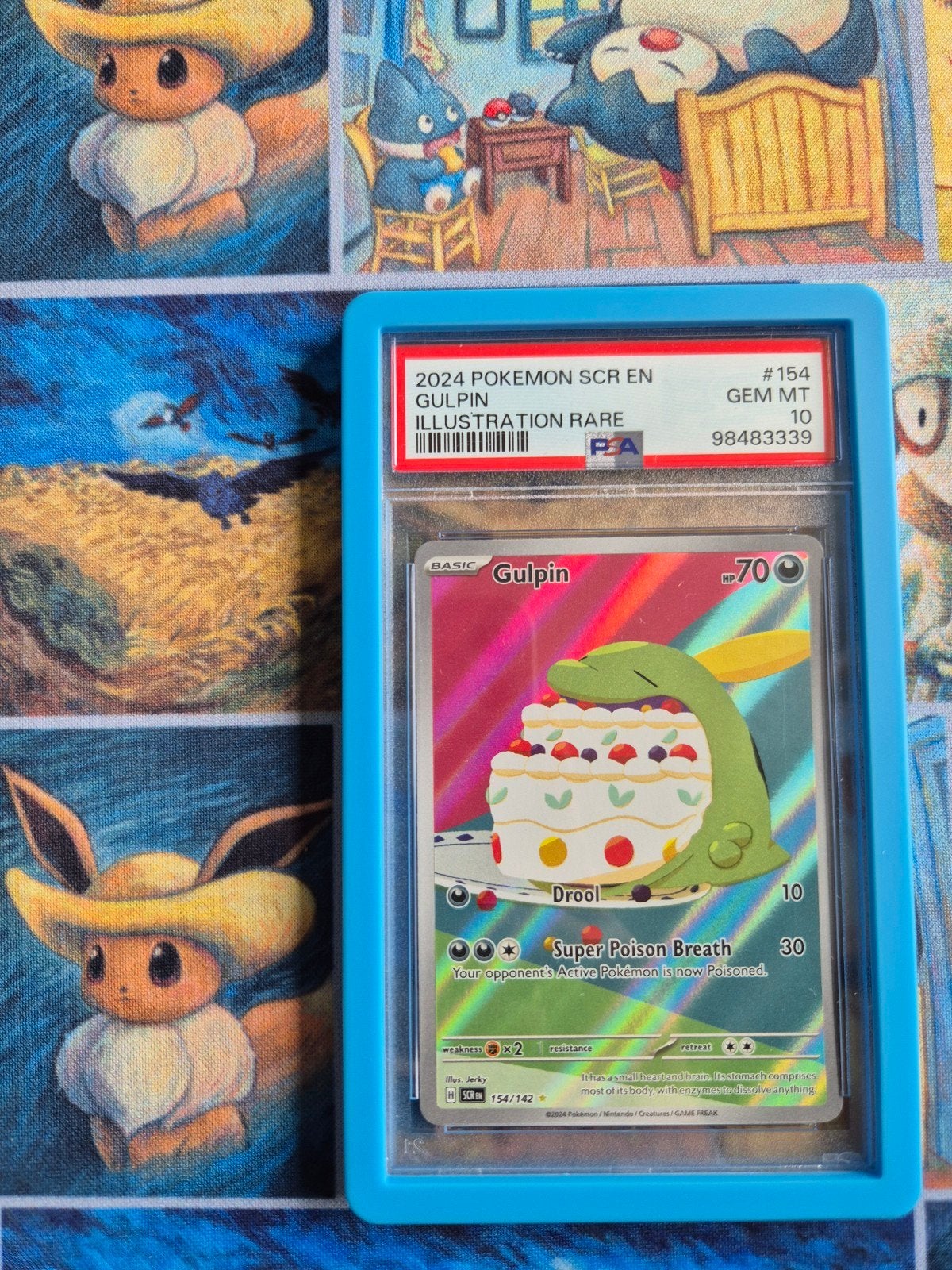 Gulpin 154/142 SCR EN PSA 10 GEM MINT  - Stellar Crown, Ophalen of Verzenden, Nieuw, Losse kaart