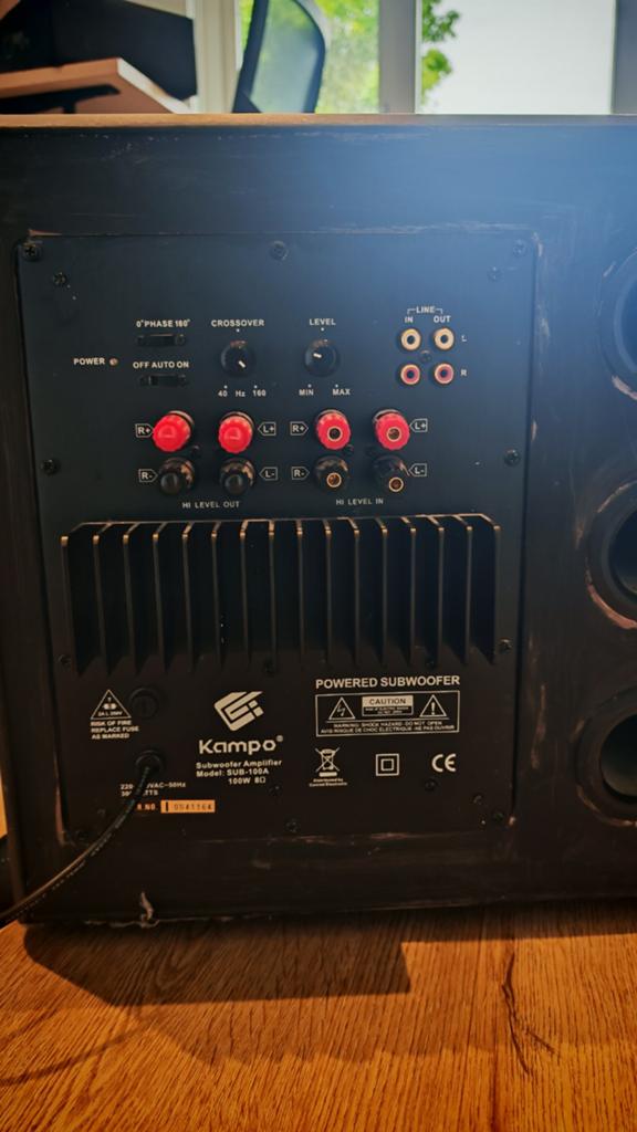 Kampo Subwoofer - Zwart, geverfd met schoolbordverf, Ophalen, Gebruikt, Subwoofer, Overige merken