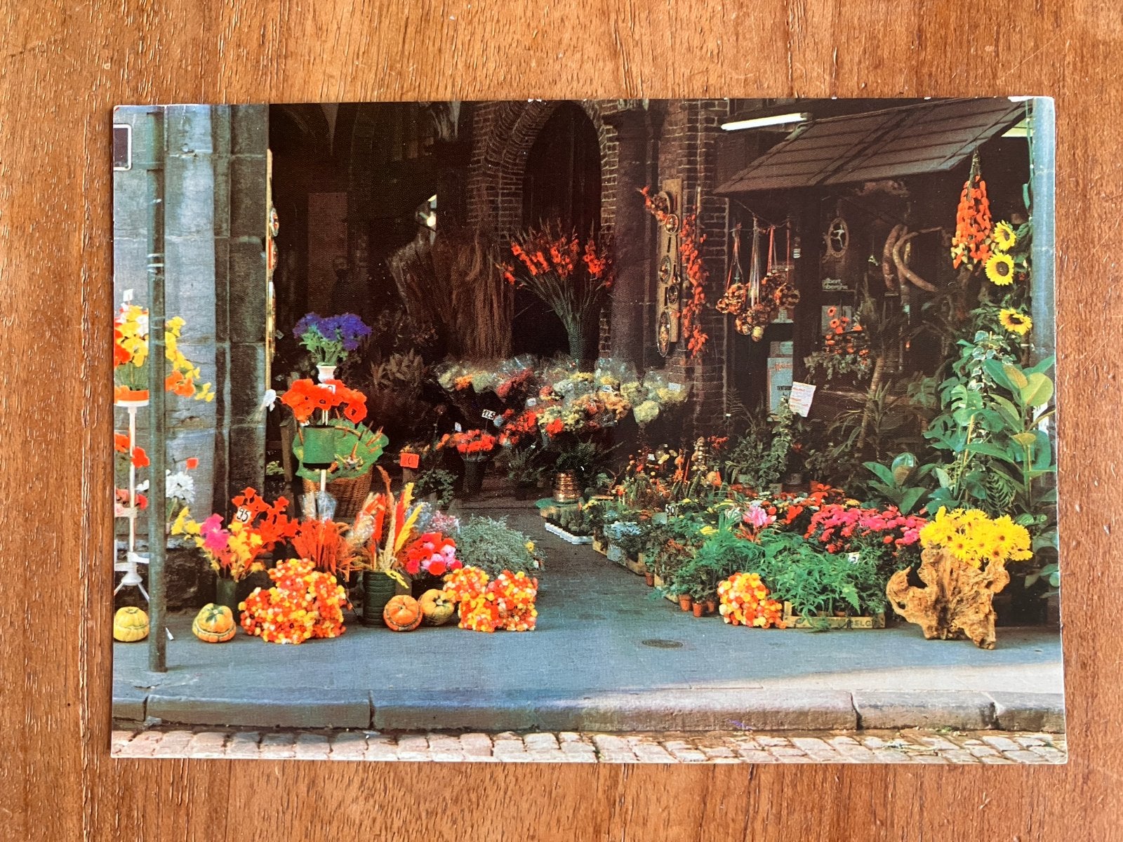 Fleurop Interflora kaart Bloemenwinkel Brugge 1979, Ophalen of Verzenden, 1960 tot 1980, Gelopen, België en Luxemburg