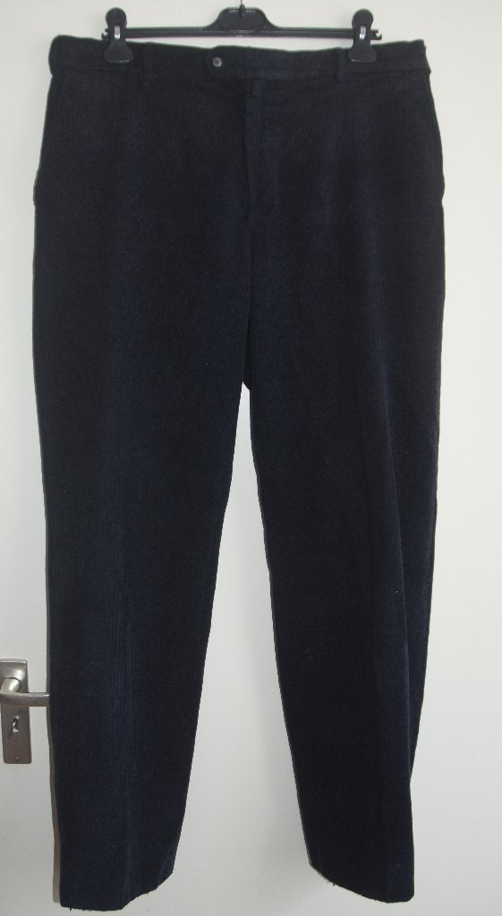 Blauwe Com4 broek corduroy maat 56, Verzenden, Gedragen, Maat 56/58 (XL), Blauw