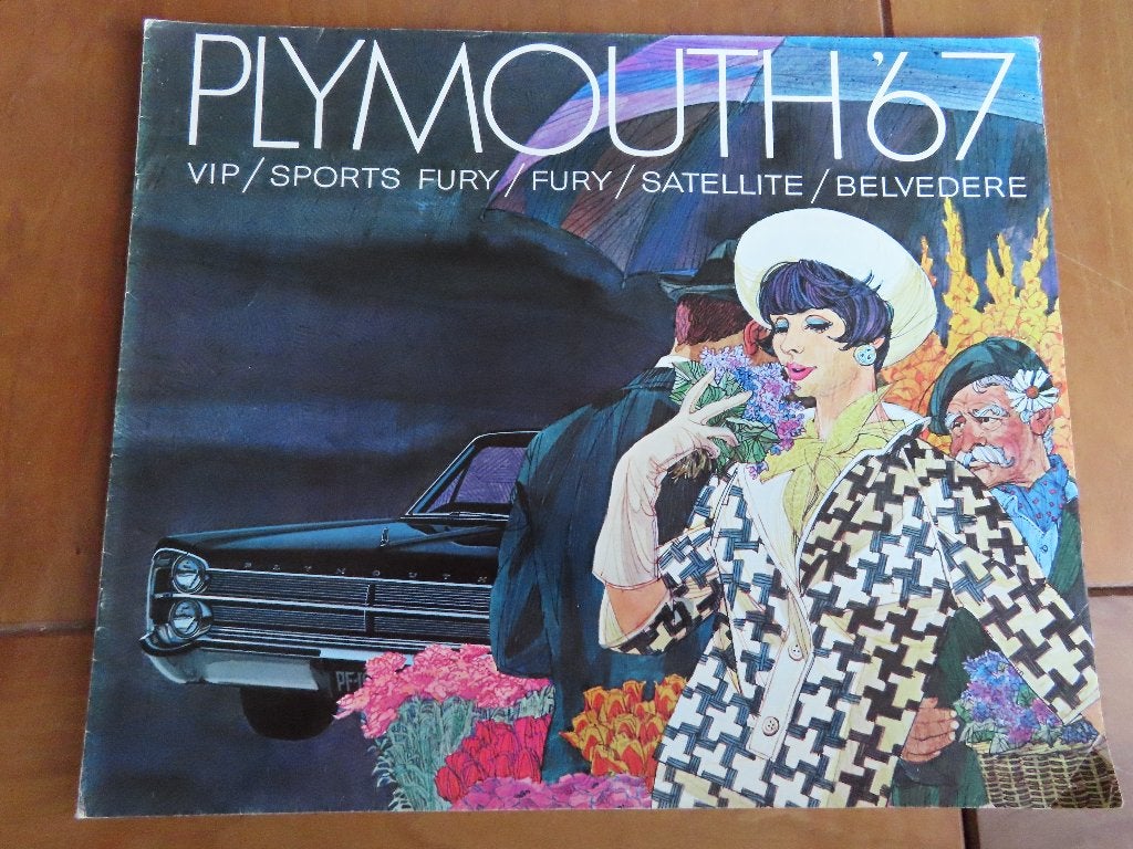Groot formaat NL folder Plymouth 1967, alle modellen, Ophalen of Verzenden, Zo goed als nieuw, Overige merken, Plymouth