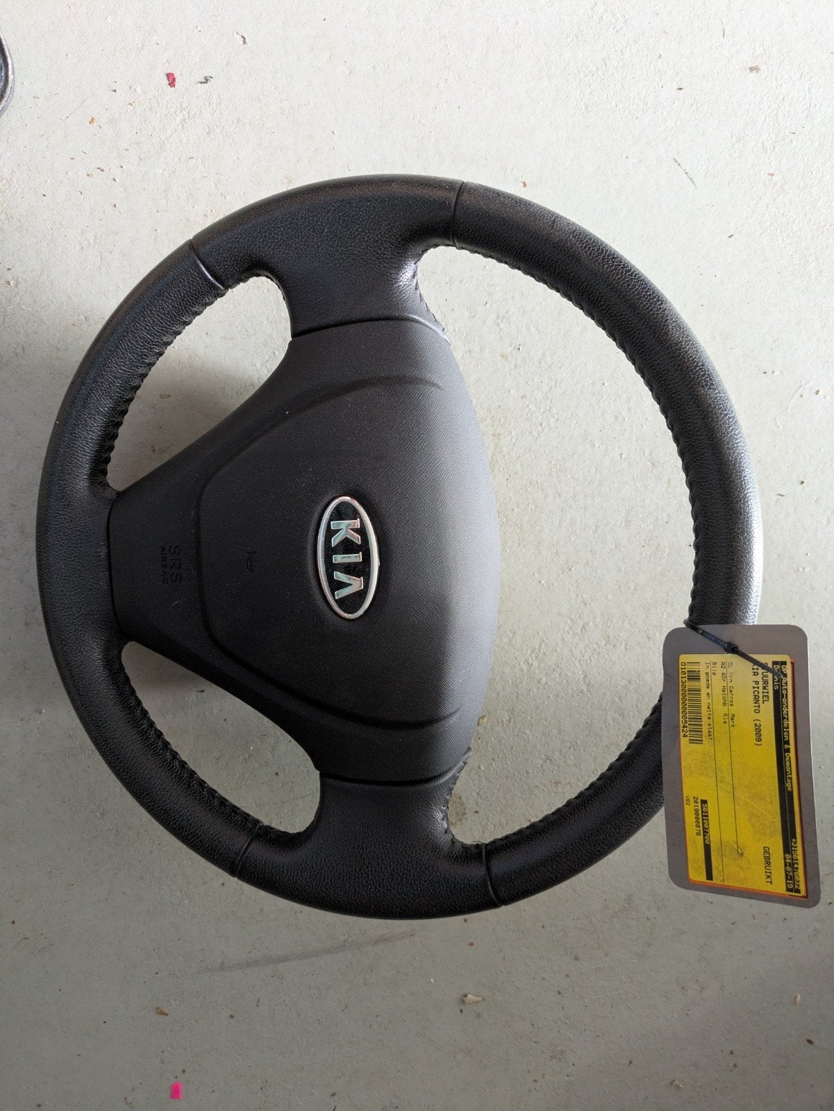 Lederen Stuurwiel met Airbag Kia Picanto 2009, Ophalen of Verzenden, Gebruikt, Kia