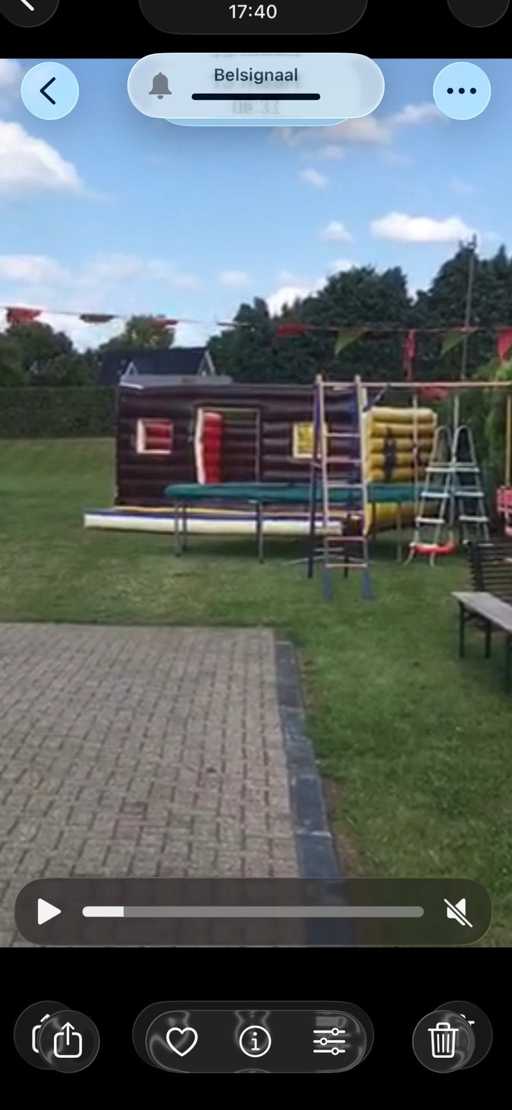 Springkussen, Ophalen, Gebruikt