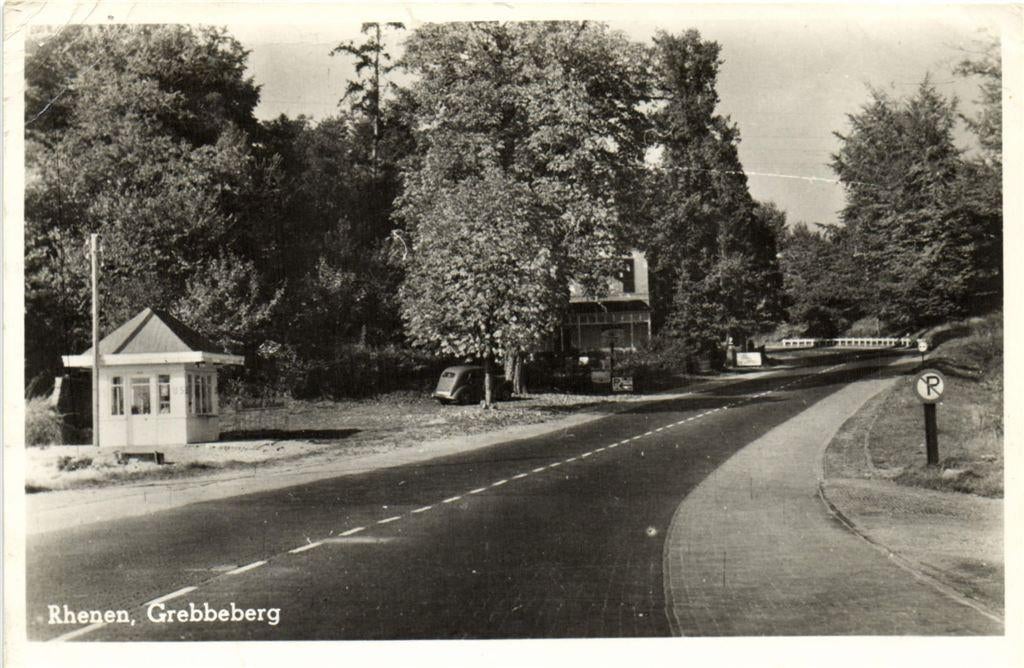 Rhenen, Grebbeberg - 1952 gelopen, Verzamelen, Ophalen of Verzenden, 1940 tot 1960, Gelopen, Utrecht