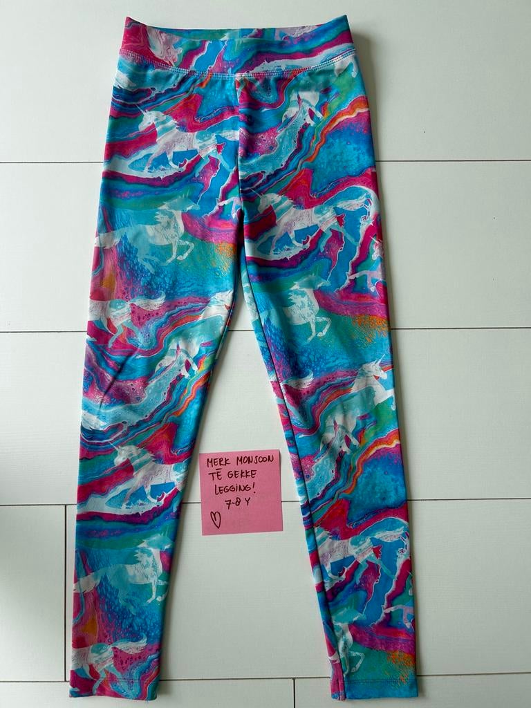 Té gekke eenhoorn legging merk Monsoon rond maat 128, Ophalen of Verzenden, Zo goed als nieuw, Meisje, Broek