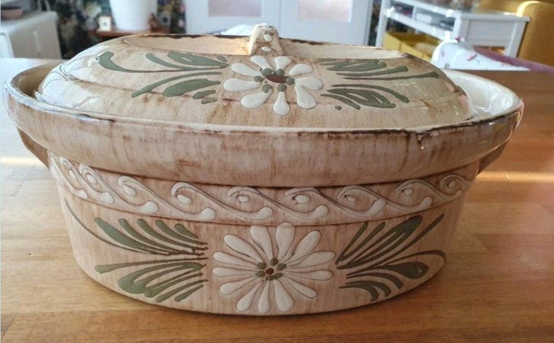 Elzasser Aardewerk schaal, Baeckeoffe terrine, Ophalen of Verzenden