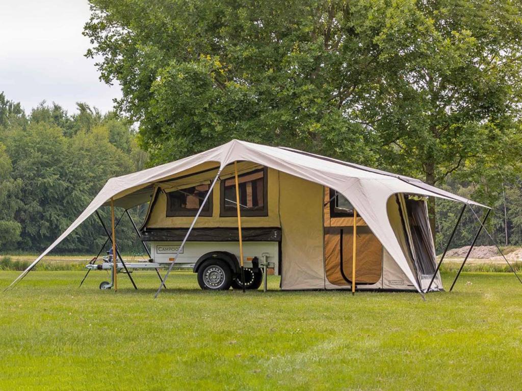 ZGAN Campooz Sleepy Joe (2023)/Nieuwstaat/Bomvol opties, Caravans en Kamperen, Ophalen, Campooz, Tot en met 2, Beige