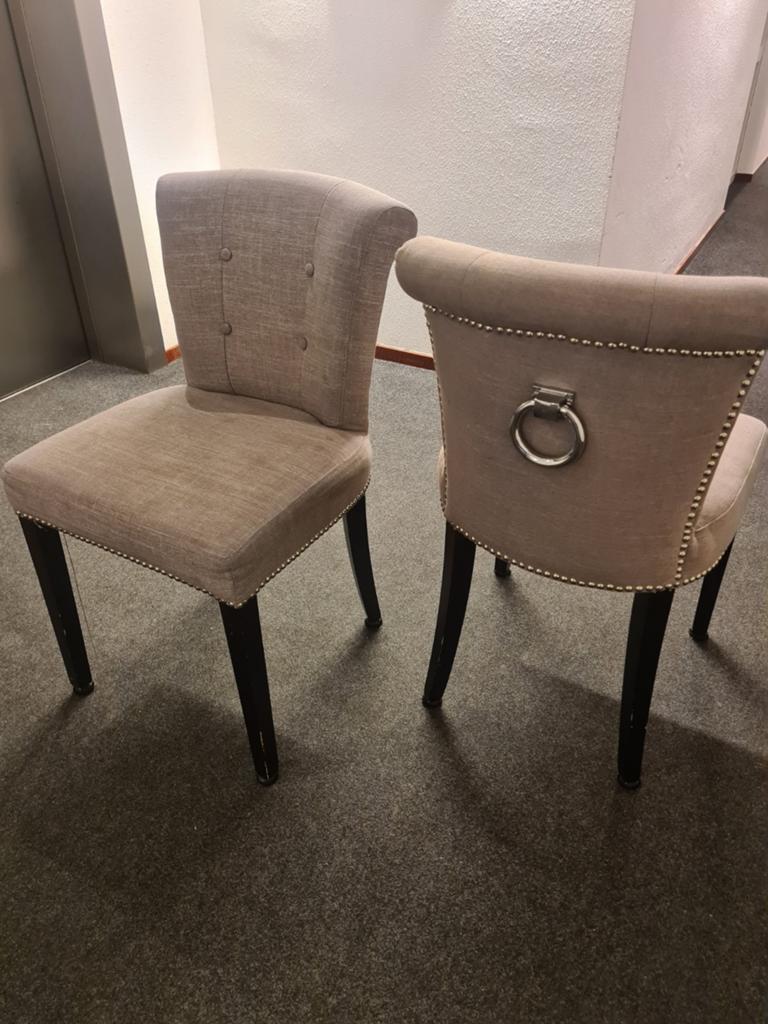 6 stoelen van Rofra, Huis en Inrichting, Stoelen, Ophalen, Gebruikt, Grijs, Vier