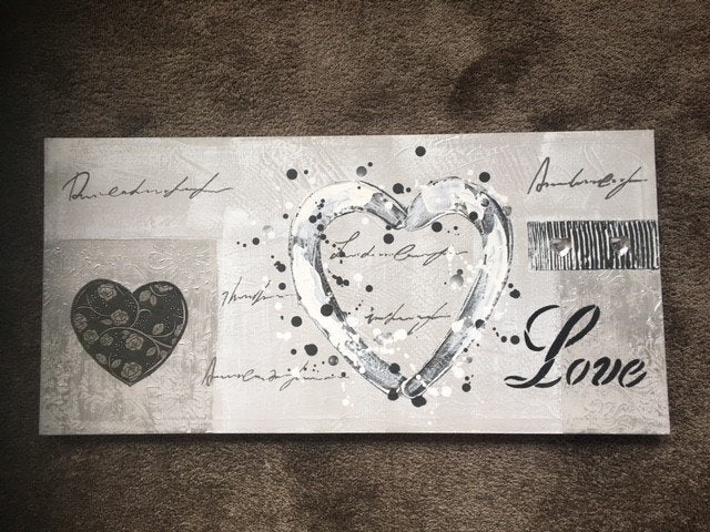 wanddecoratie 'Love', Huis en Inrichting, Ophalen of Verzenden, Zo goed als nieuw, Wandbord of Wandpaneel, 79 cm
