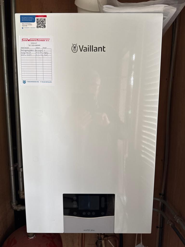 Vaillant ecoTEC plus CV-ketel - Hoog rendement, Ophalen, 30 tot 80 cm, Gebruikt, Hoog rendement (Hr)