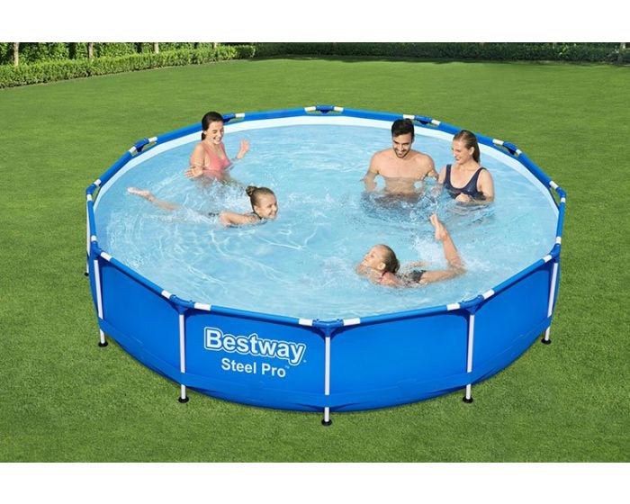 ZOMERACTIE. OP=OP NIEUWE BESTWAY PRO ZWEMBADEN. INCL POMP, Minder dan 80 cm, Rond, Ophalen of Verzenden, Opzetzwembad