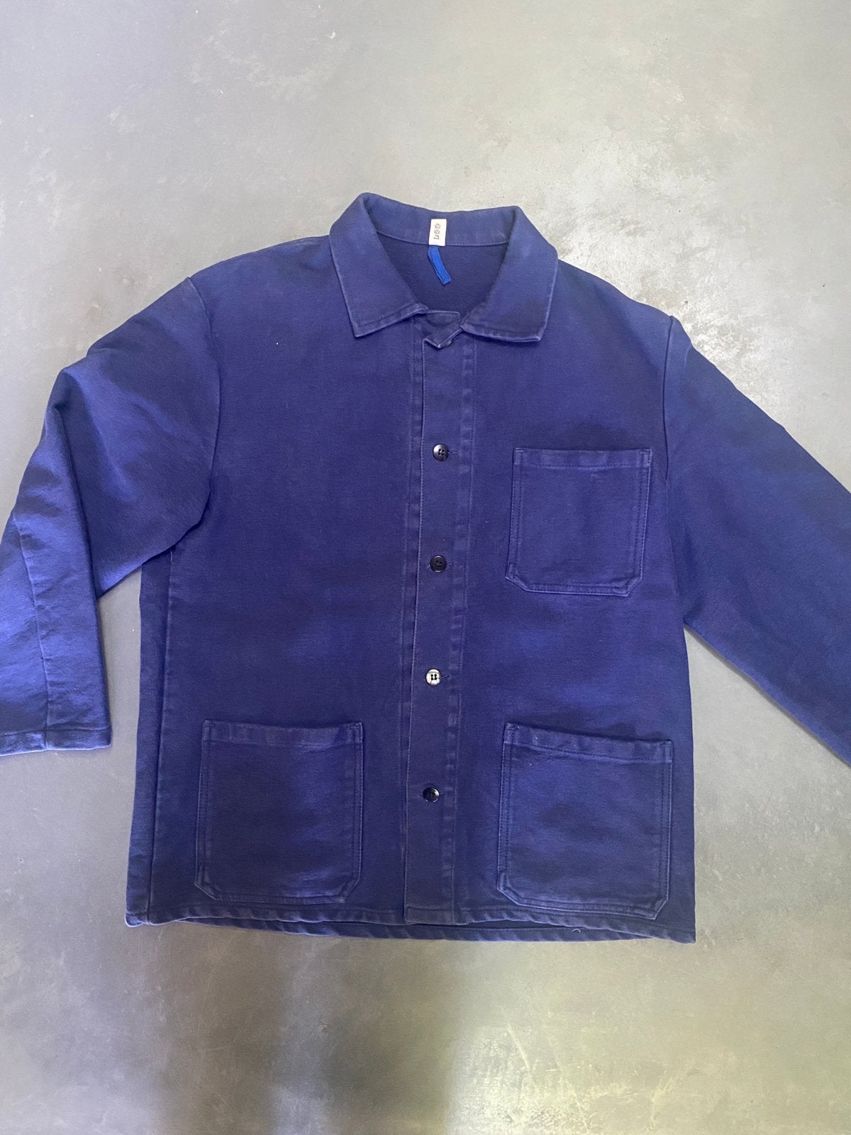 Vintage heavy werkjas working jacket, Ophalen of Verzenden, Zo goed als nieuw, Maat 52/54 (L), Blauw