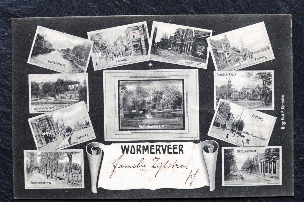 Wormerveer, 1905 Goudastraat, Transvaalstraat, Krommenierweg, Verzamelen, Verzenden, Voor 1920, Gelopen, Noord-Holland