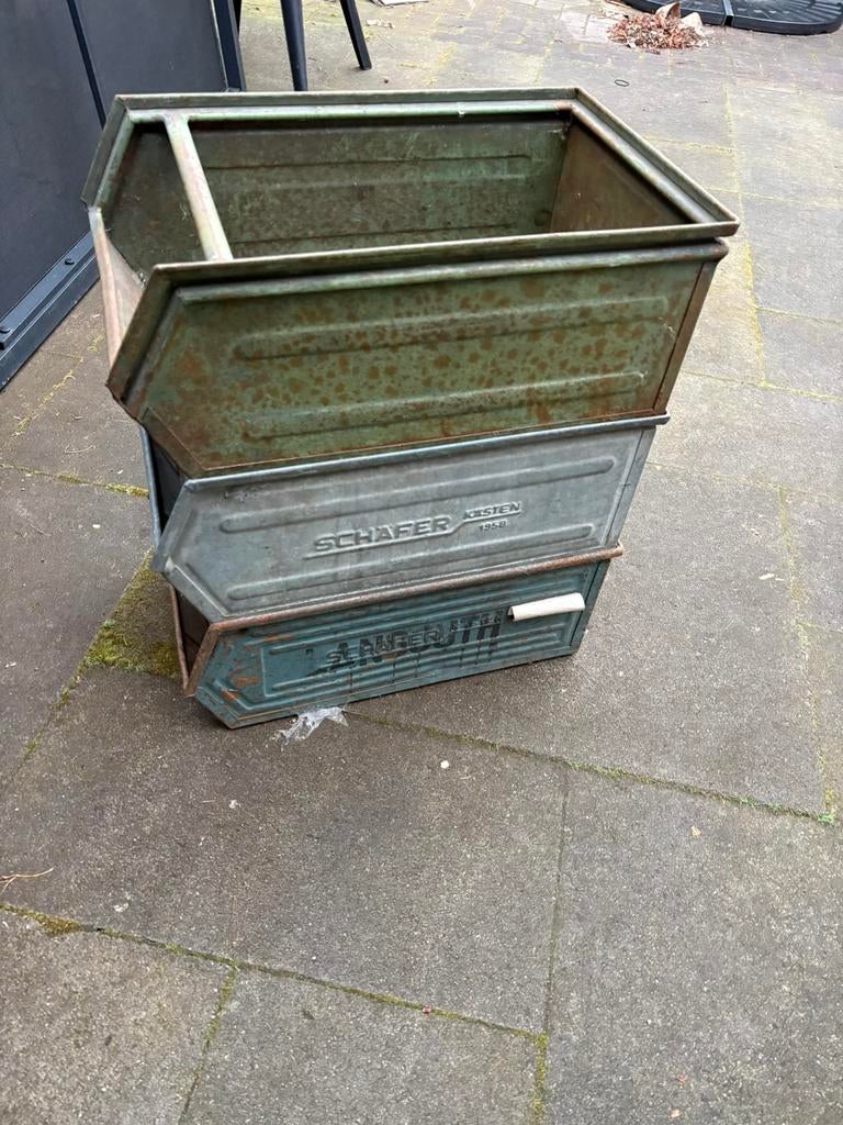 schäfer bakken metaal vintage, Ophalen of Verzenden, Zo goed als nieuw