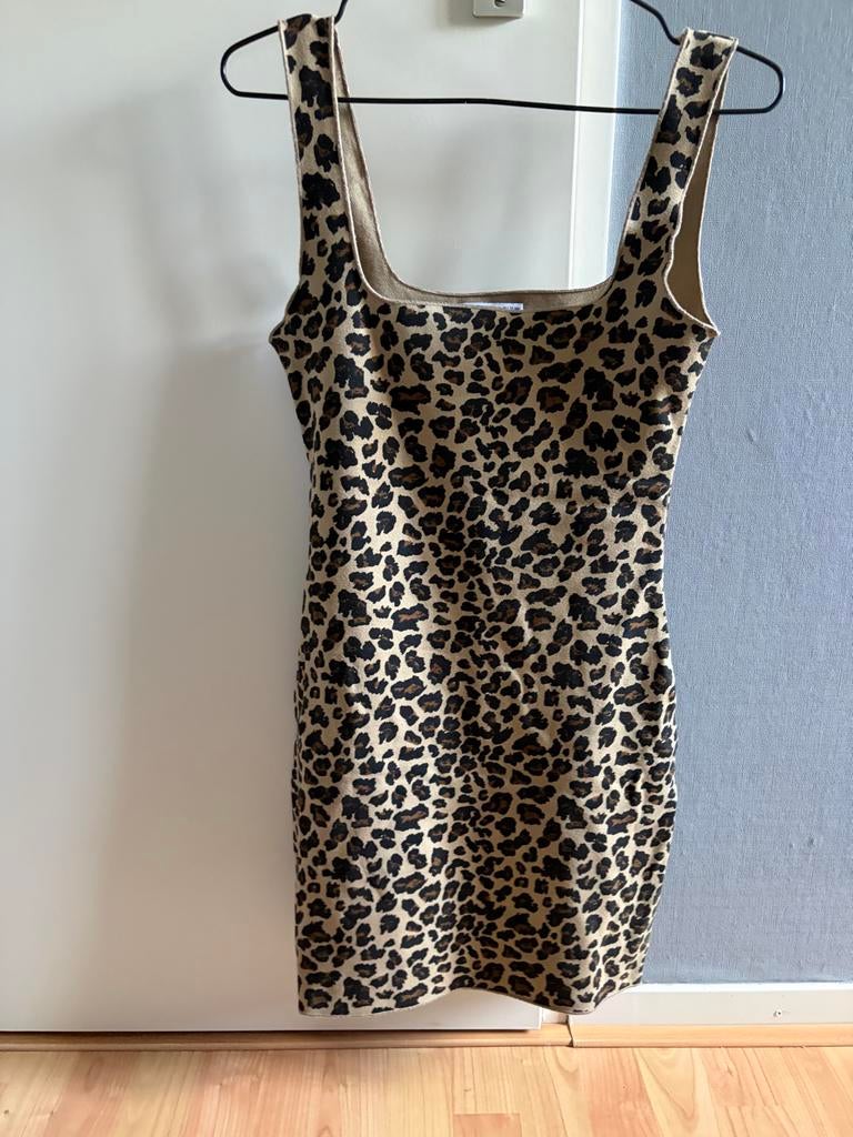 Zara panter jurk, Maat 38/40 (M), Bruin, Ophalen of Verzenden, Zo goed als nieuw