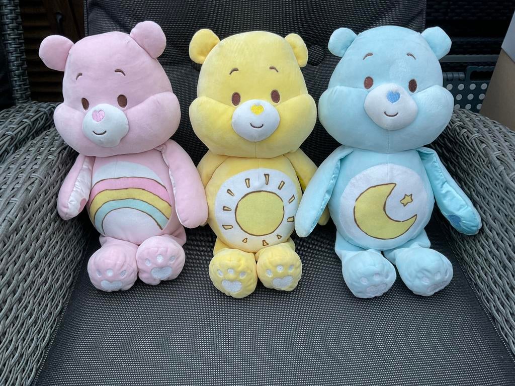 3 nieuwe zgan troetelberen Carebears met knisperhandjes, Verzamelen, Ophalen, Nieuw, Stoffen beer