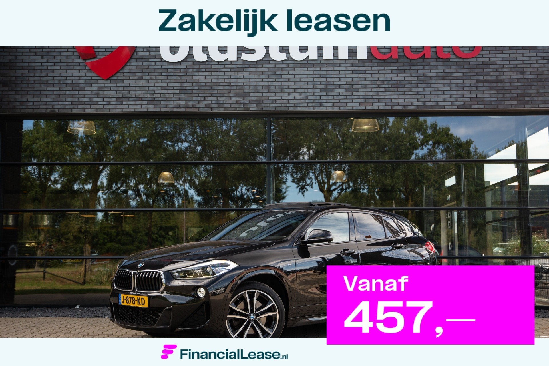 BMW X2 sDrive20i High Executive M-Sport , Panoramadak, Head-, 1998 cc, X2, 1435 kg, Leder en Stof