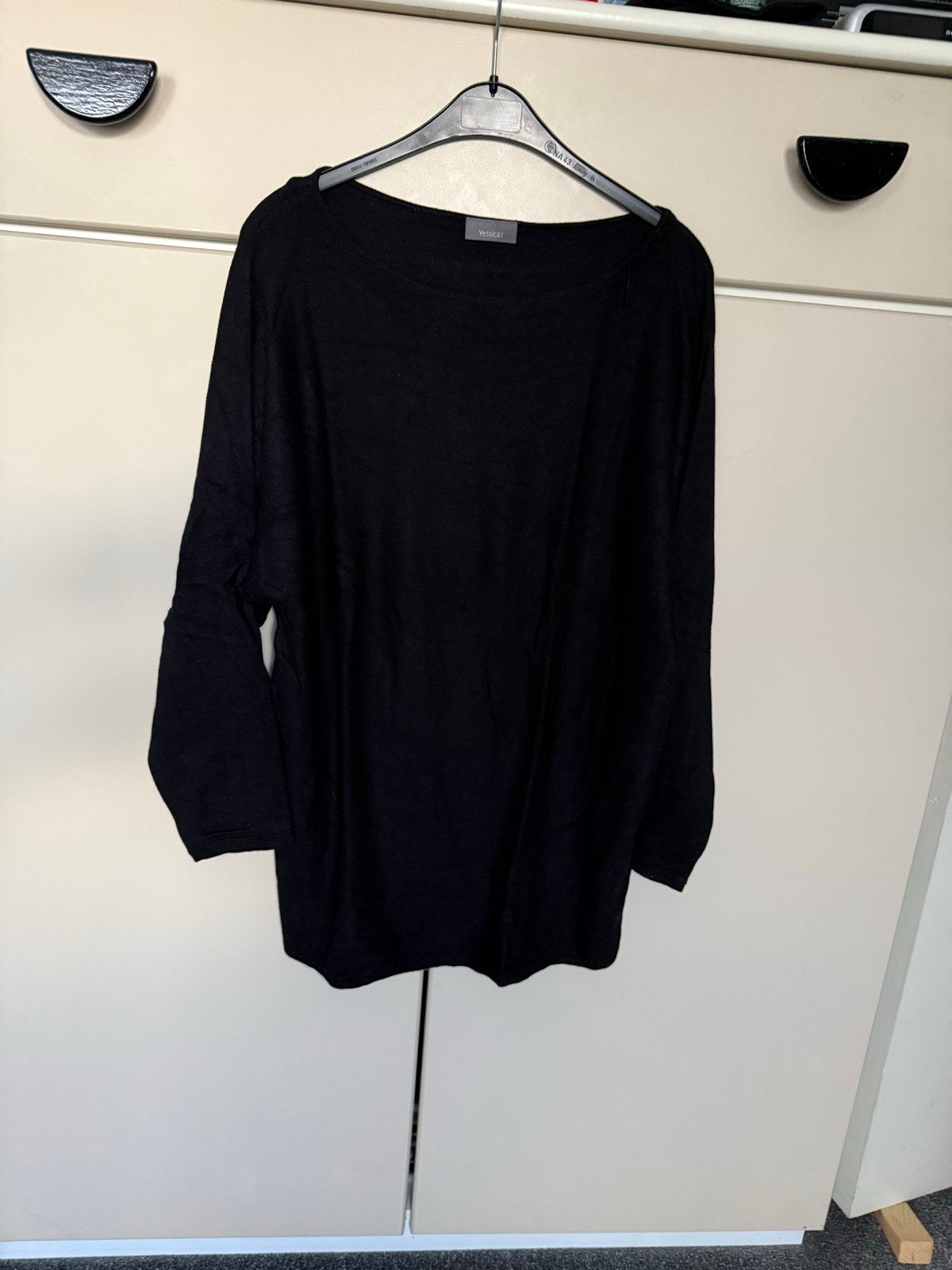 Zwarte C&A trui maat L, Verzenden, Gedragen, Maat 42/44 (L), Zwart