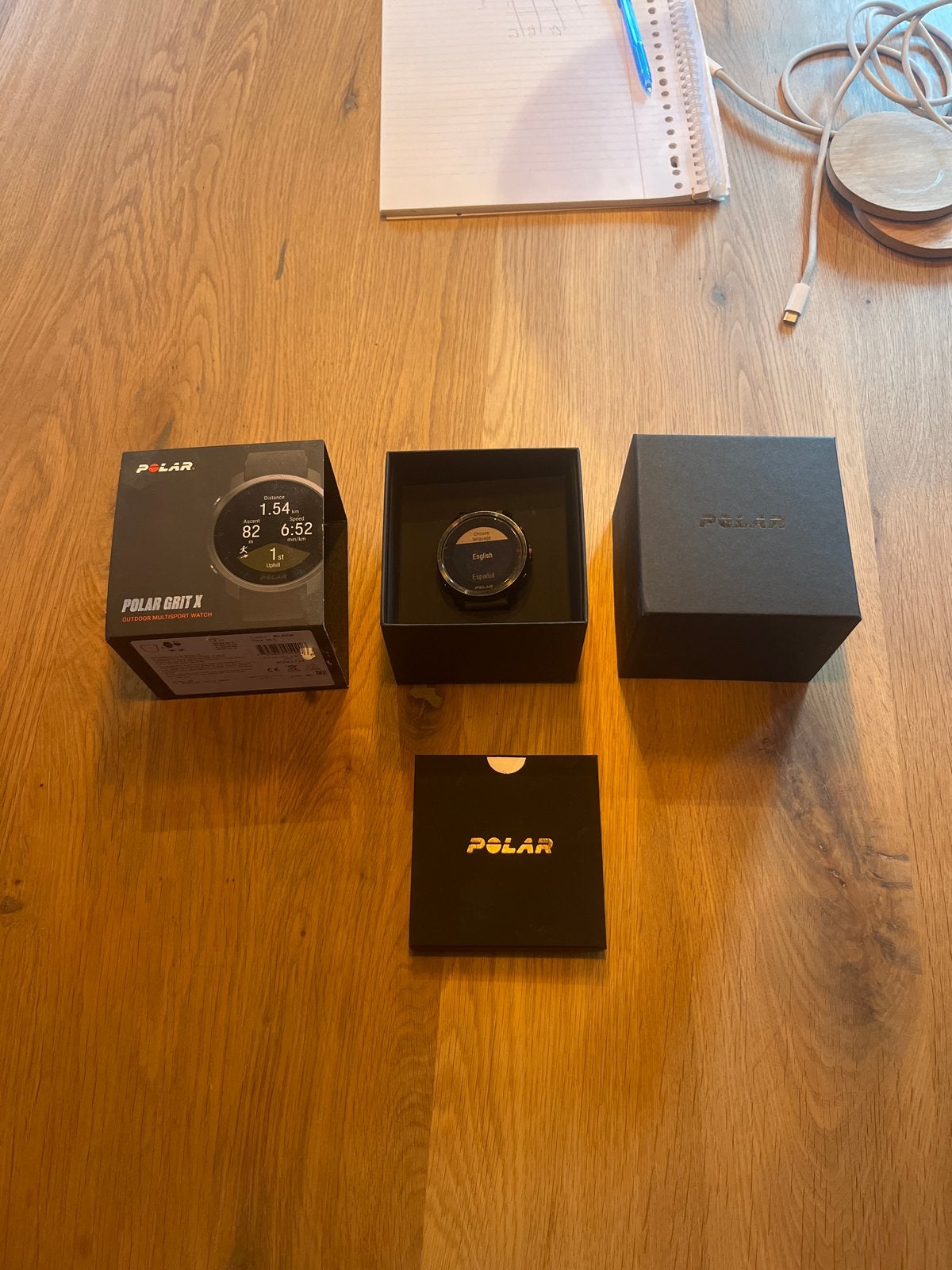 Polar Grit X Outdoor Multisport Horloge met Oplader en Doos, Ophalen of Verzenden, Waterdicht, Afstand, Gebruikt