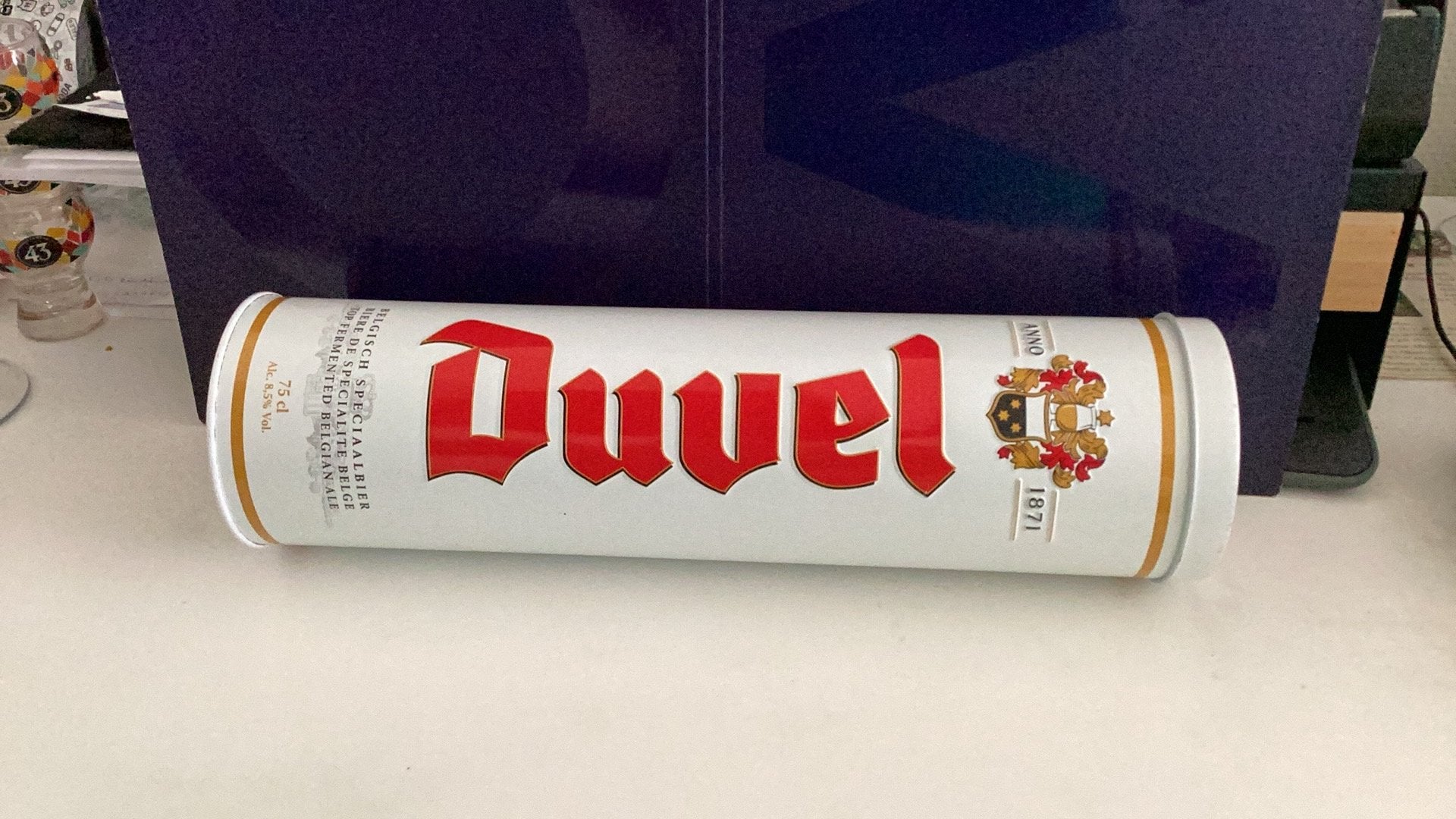 Duvel Bier Geschenkblik, Ophalen of Verzenden, Zo goed als nieuw, Overige typen, Duvel