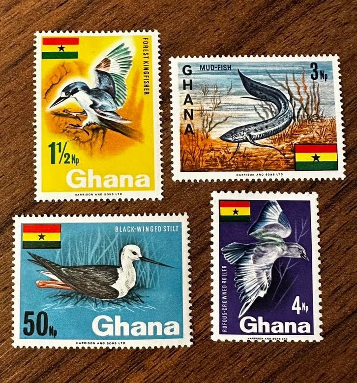 Ghana 1967 Dieren Postzegels - Ongebruikt, Ophalen of Verzenden