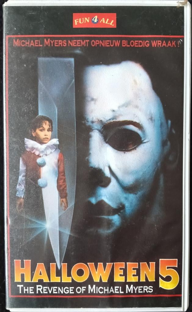 Halloween 5 vhs, Cd's en Dvd's, VHS | Film, Alle leeftijden, Ophalen of Verzenden, Zo goed als nieuw