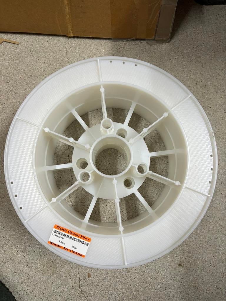 Glasvezel Ultra-Bright PMMA optical fiber 3 mm dikte 150 m., Ophalen of Verzenden, Nieuw