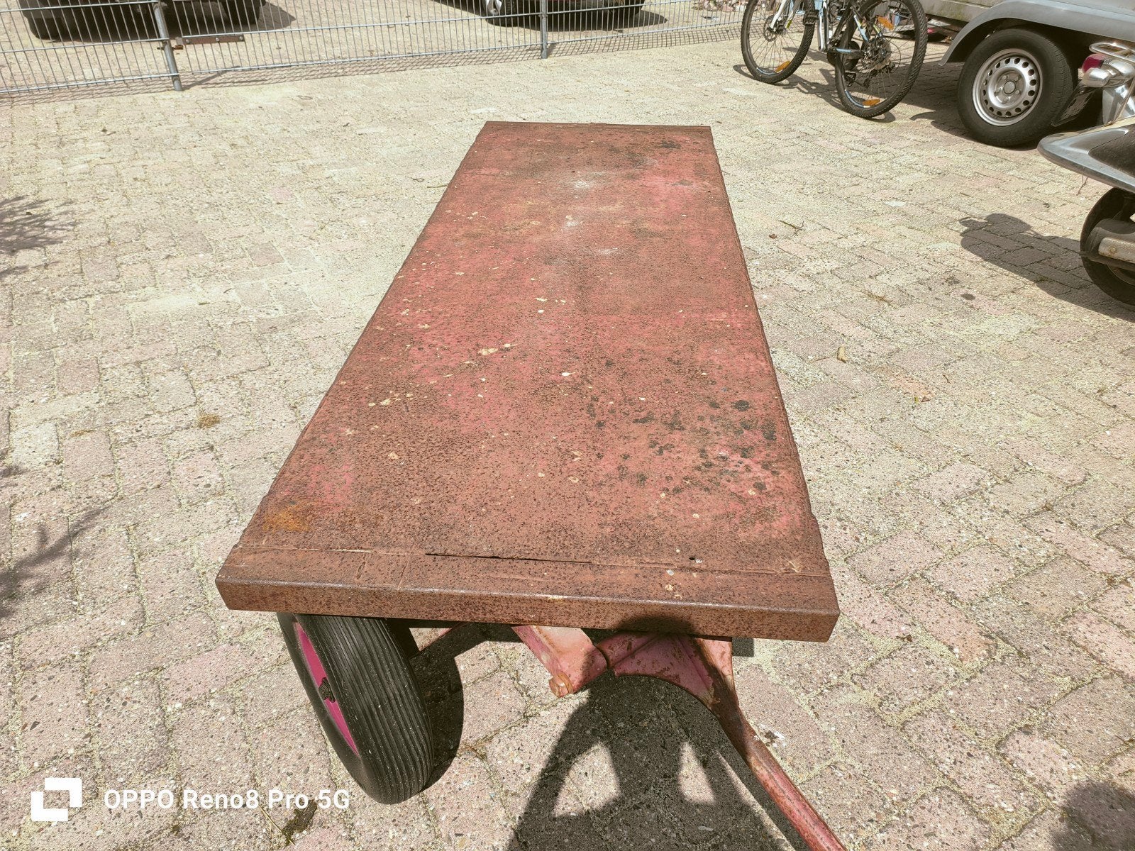 Stalen kar, Ophalen, Gebruikt, IJzer