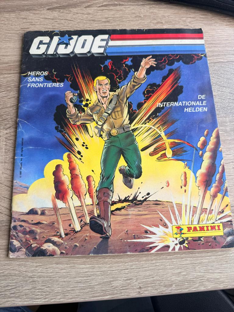 GI Joe Panini Plakboek - Niet Compleet, Goede Staat, Ophalen of Verzenden, Gebruikt, Stickers en Plaatjes