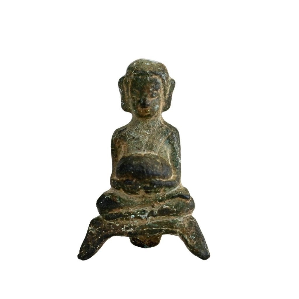 Boeddhabeeld – Thais brons – Ayutthaya, Antiek en Kunst, Overige herkomsten, Ophalen of Verzenden, Beeld, Brons