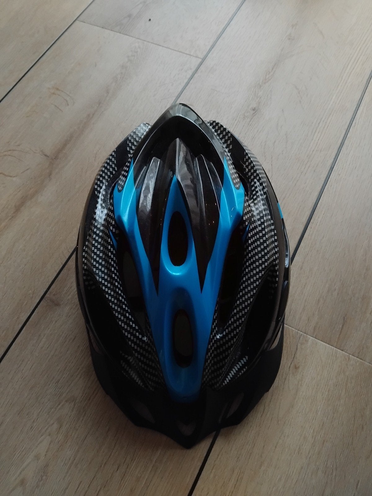 Fietshelm - Zwart/Blauw - Maat l, Fietsen en Brommers, Gebruikt, Onbekend, Ophalen of Verzenden, L