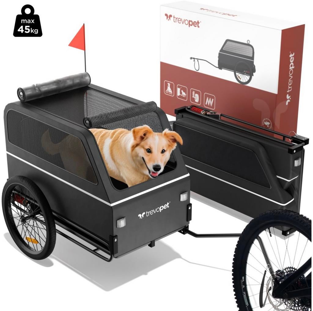 TrevoPet Hondenfietskar XL - Opvouwbare Fietskar Hond, Fietsen en Brommers, Fietsen | Bakfietsen, Verzenden, Nieuw, Goederen