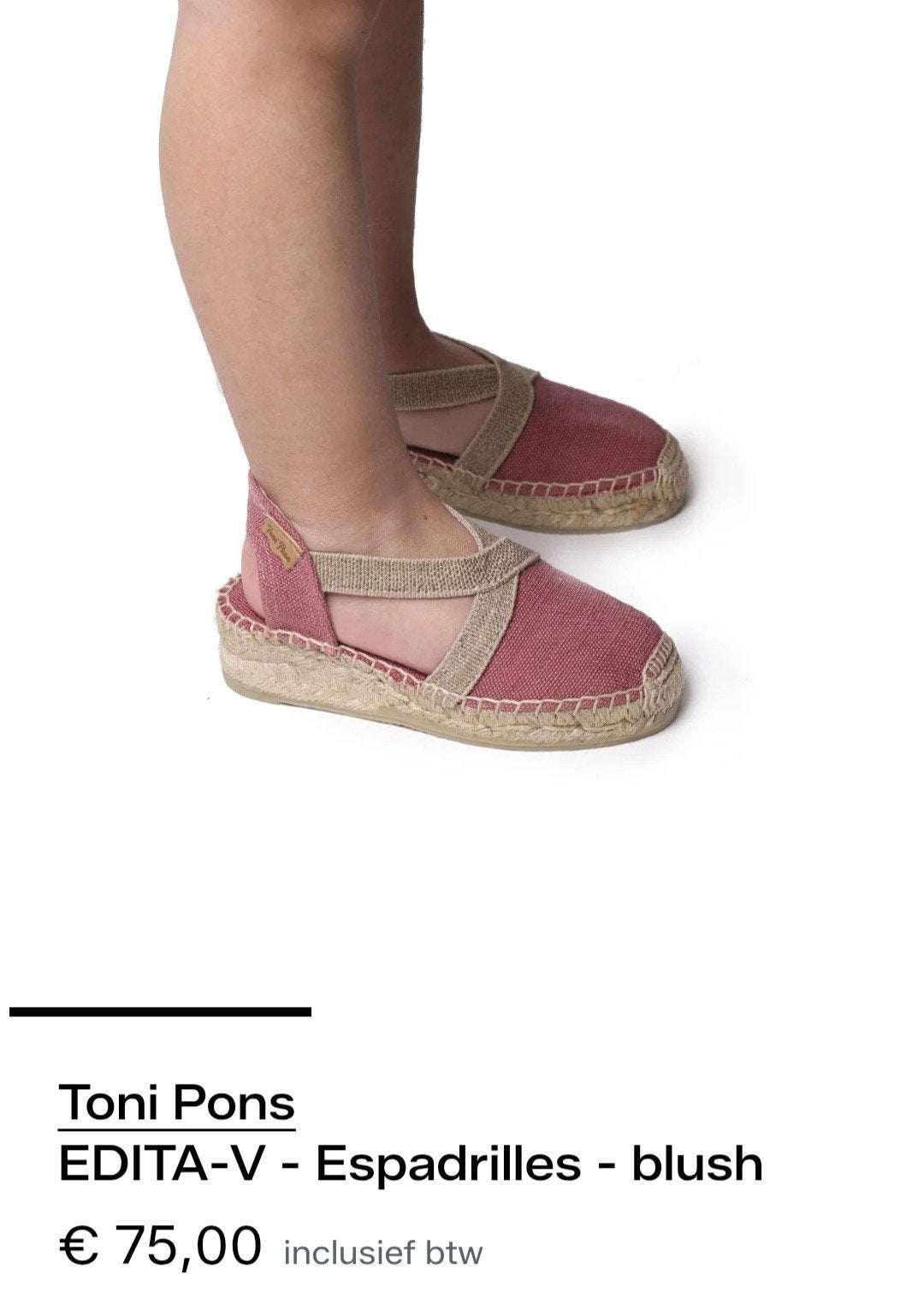 Toni Pons esparadrilles Blush maat 33, Kinderen en Baby's, Meisje, Overige typen, Ophalen of Verzenden, Zo goed als nieuw