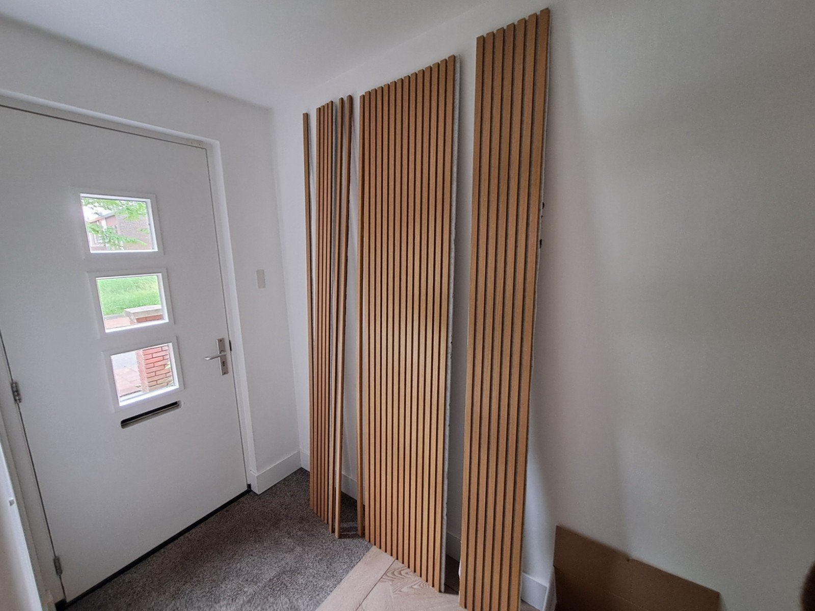 Akoestische wandpanelen, lattenwand, Ophalen, Gebruikt