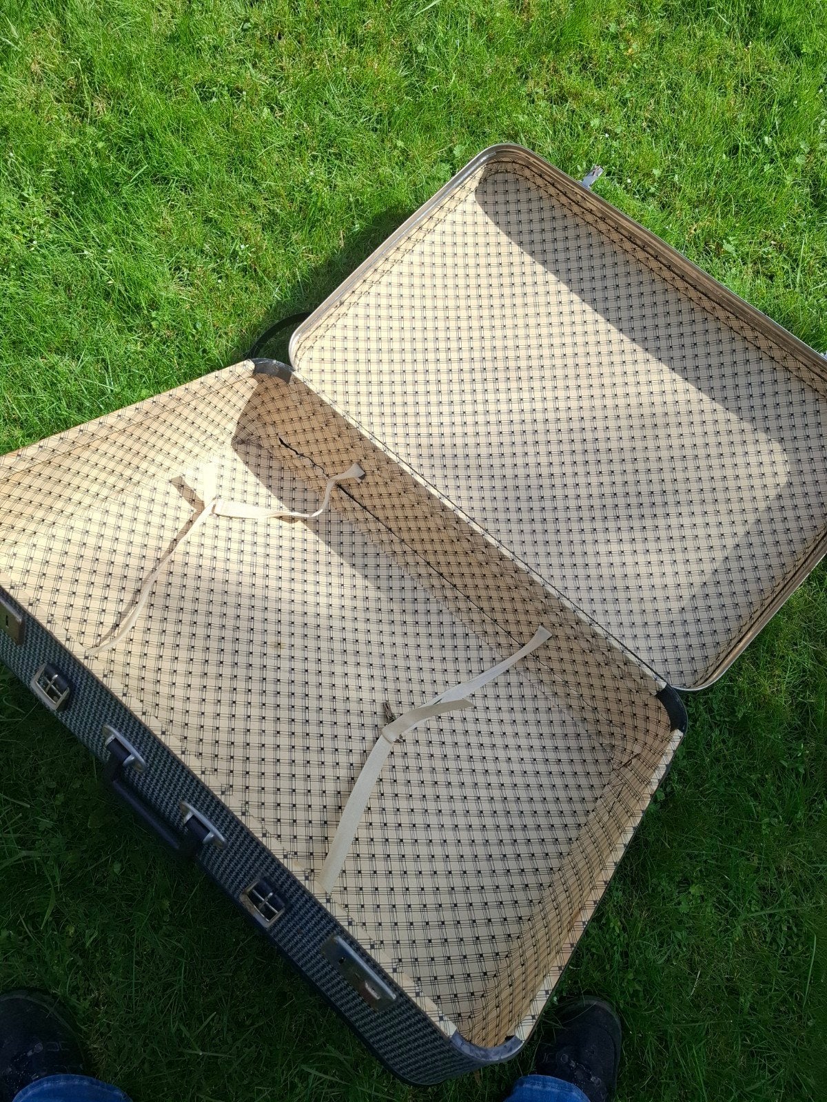 Vintage Koffer - Stijlvol en Ruim, Sieraden, Tassen en Uiterlijk, Overige materialen, Gebruikt, 45 tot 55 cm, Slot
