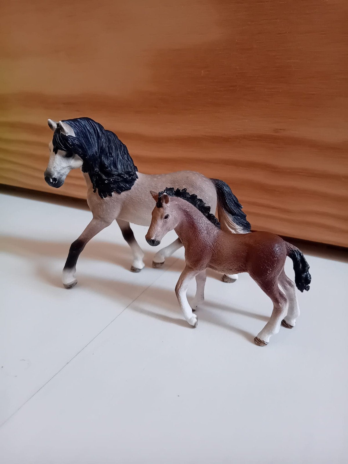 Schleich horse club, Andalusiër merrie en veulen, Ophalen of Verzenden