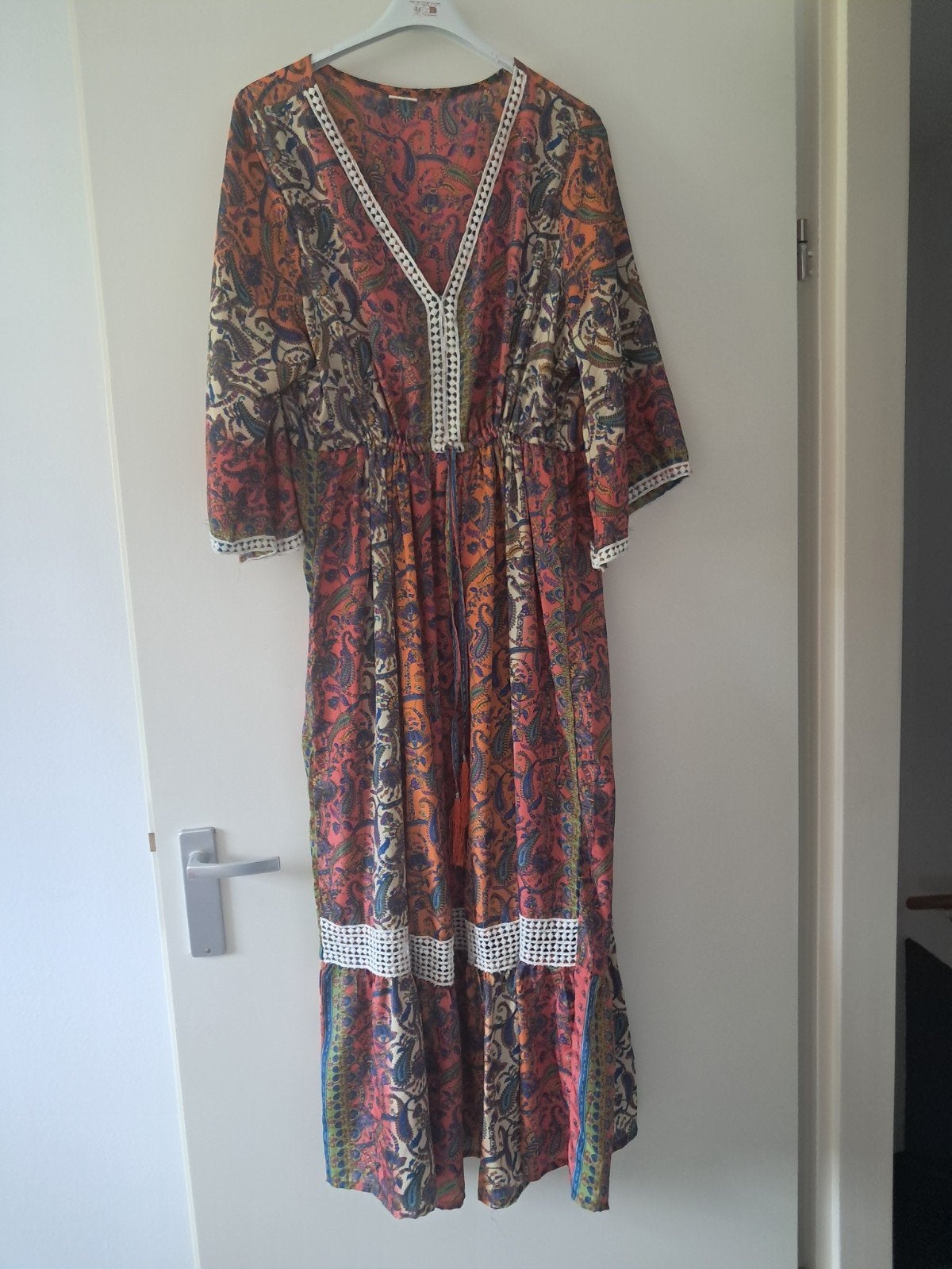 Maxi jurk Ibiza / bohemian . Draagbaar tm 44., Ophalen of Verzenden, Zo goed als nieuw