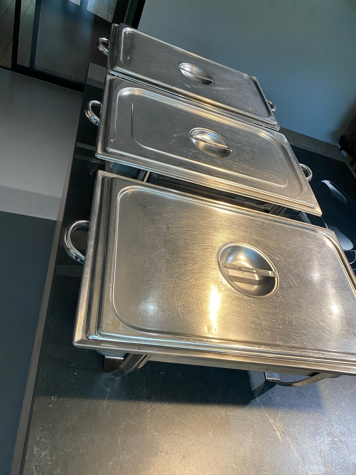 Bain marie 1/1 gastronoom bakken en RVS afruimbak/  schalen, Huis en Inrichting, Zilver, Ophalen of Verzenden, Metaal, Overige typen