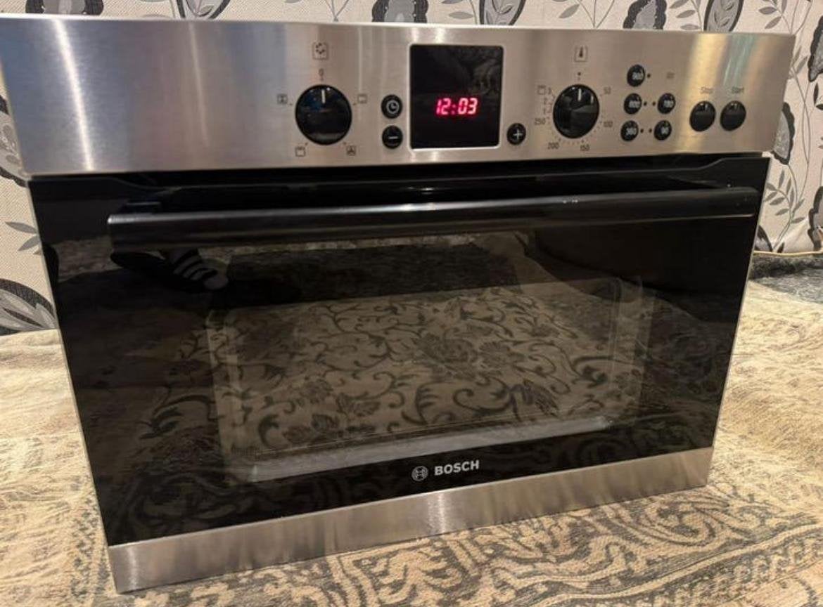 Te Koop Nette Bosch Combi Oven Magnetron Met Grill, Ophalen, Hete lucht, Inbouw, Combimagnetron
