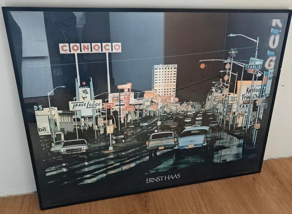 Ernst Haas 'Conoco' ingelijste print, Ophalen