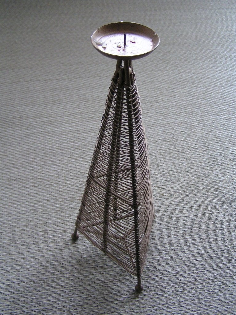 2 x metalen kandelaar., Bruin, 32 cm, Overige merken, Nieuw