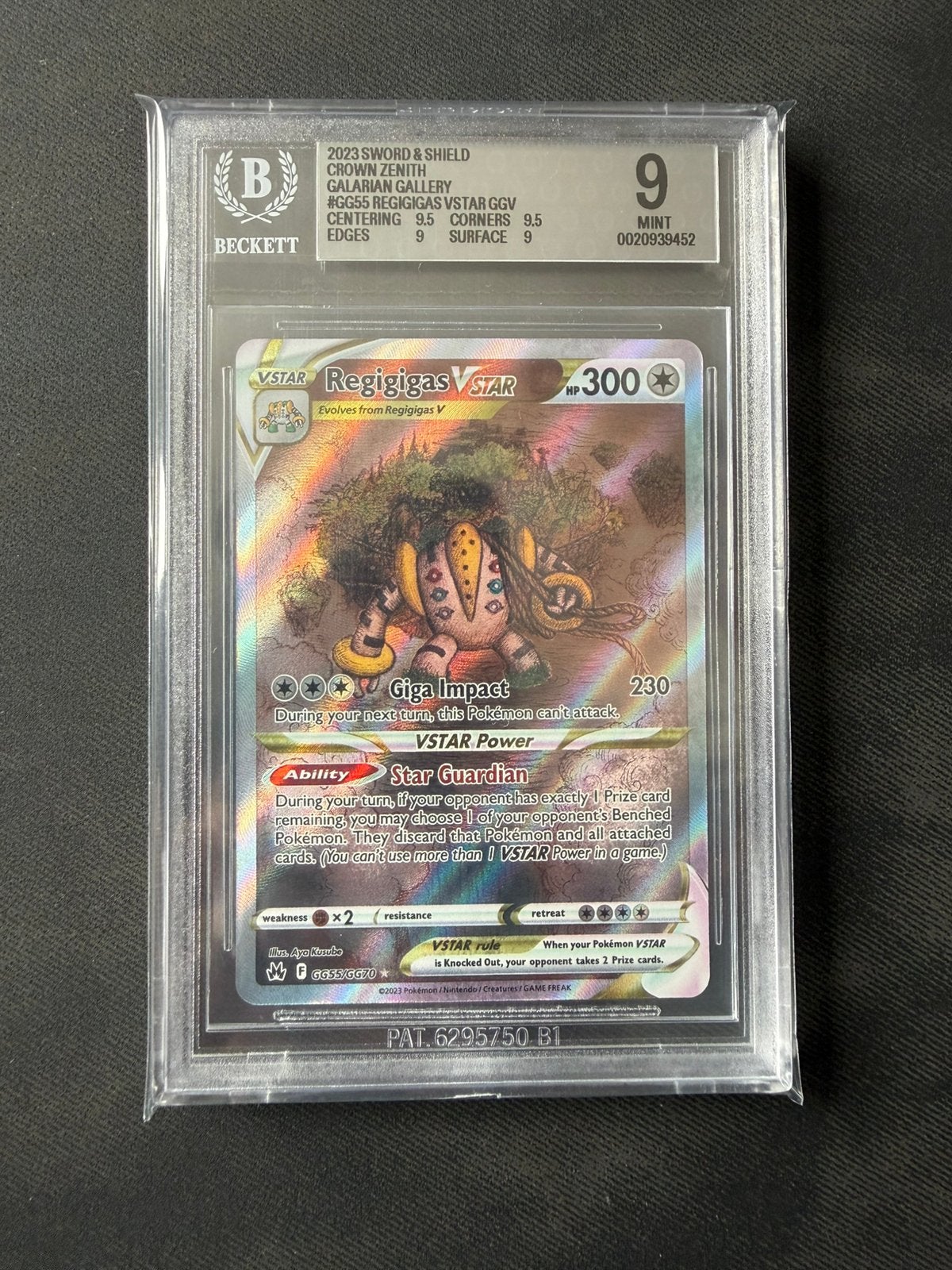 Regigigas VSTAR #GG55 BGS 9, Ophalen of Verzenden, Nieuw