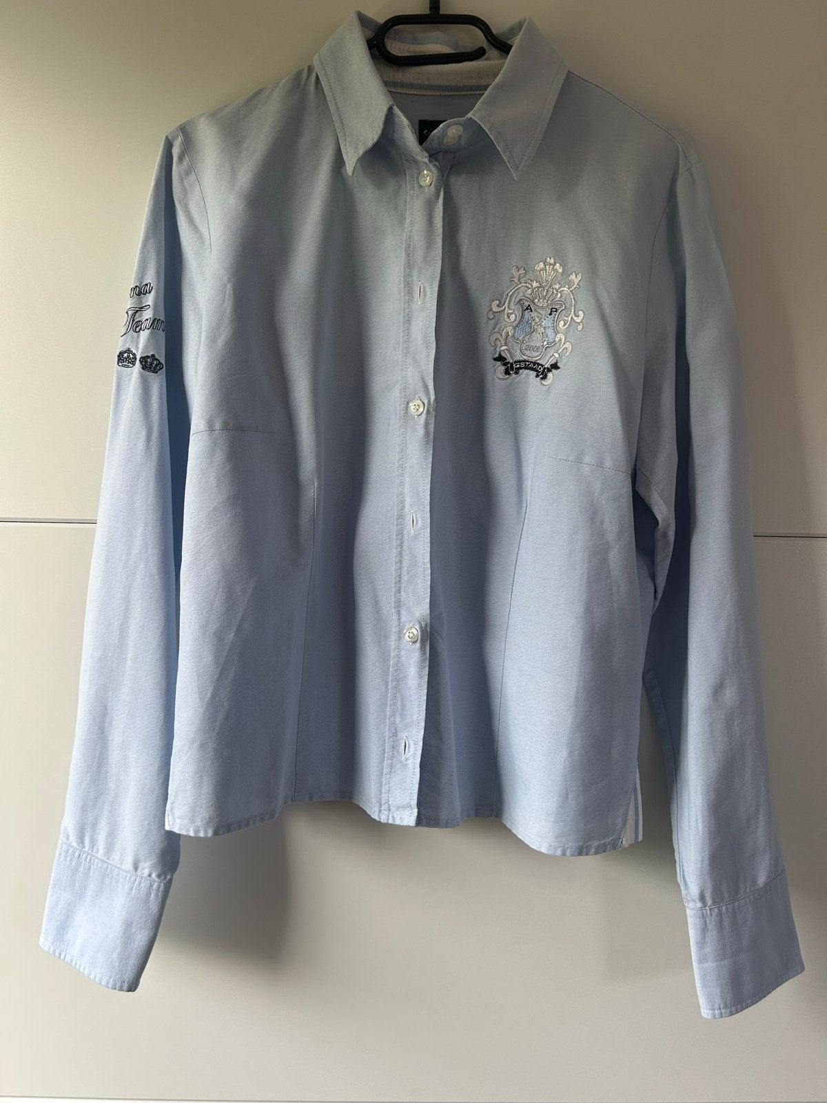 L'Argentina Blouse - Maat XS/S, Kleding | Dames, Ophalen of Verzenden, Gedragen, Maat 34 (XS) of kleiner, Blauw